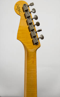 Fender Custom Shop 1961 Stratocaster Relic Quartersawn Flame Maple Olympic White 2013 ヘッド裏面 サムネイル