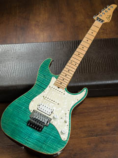 Suhr J-Series S6 Trans Teal 全体正面 サムネイル