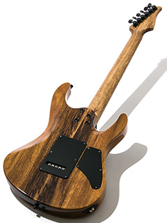 Suhr Modern Lefty Waterfall Burl Maple/Black Limba Trans Blue Denim Slate 2017 全体裏面 サムネイル