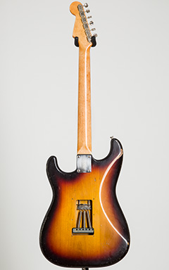 No Brand 60's Type Stratocaster 3Tone Sunburst Aged 全体裏面 サムネイル