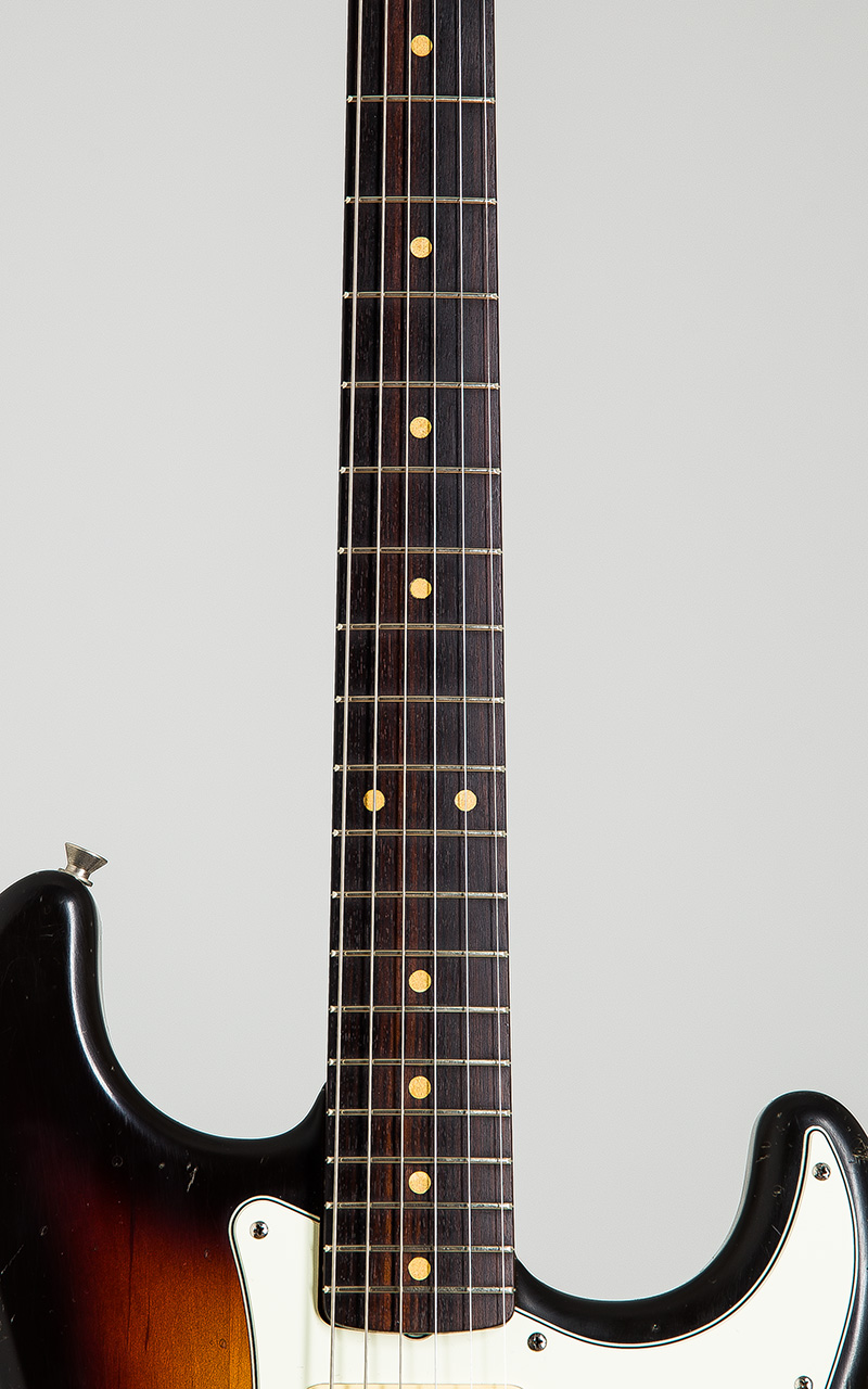 No Brand 60's Type Stratocaster 3Tone Sunburst Aged 7