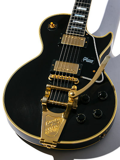 Gibson Custom Shop Historic Collection 1957 Les Paul Custom VOS with Bigsby Roasted Mahogany Lamp Black 2018