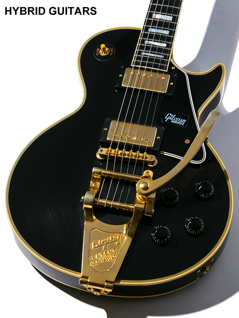 Gibson Custom Shop Historic Collection 1957 Les Paul Custom VOS with Bigsby Roasted Mahogany Lamp Black 2018 3