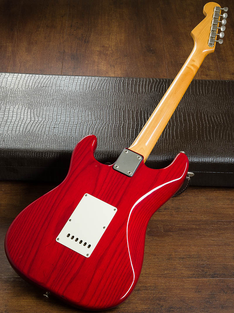 moon Stratocaster 3-Single Trans Red 2