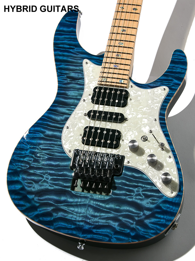 Freedom Custom Guitar Research HYDRA FRT 24F 5A Quilted Maple SER(清流) 3