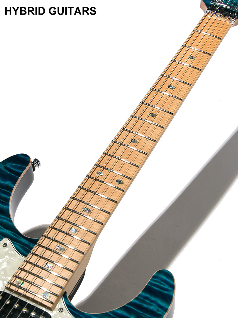Freedom Custom Guitar Research HYDRA FRT 24F 5A Quilted Maple SER(清流) 7