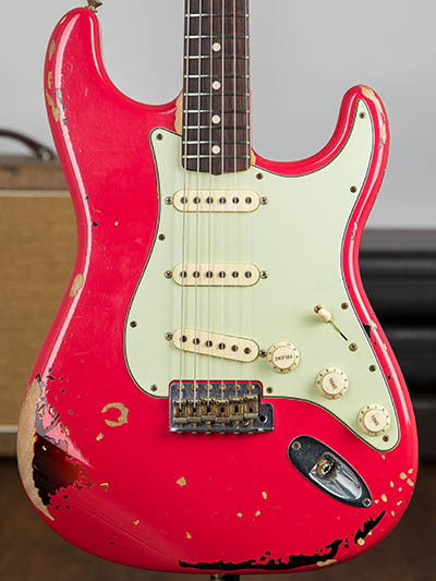 Fender Custom Shop Artist Series Michael Landau Signature 1963 Stratocaster Relic Fiesta Red 2015