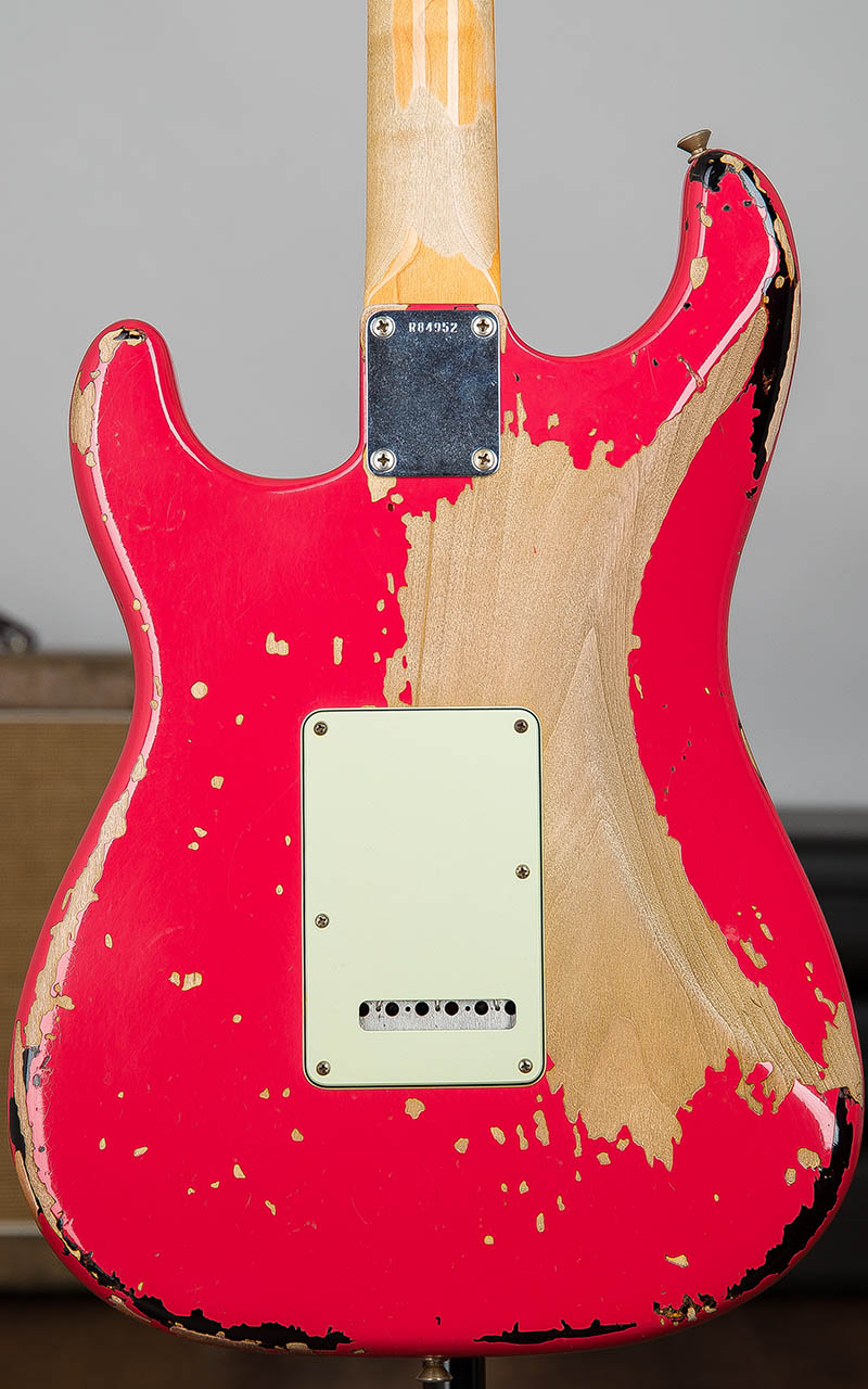 Fender Custom Shop Artist Series Michael Landau Signature 1963 Stratocaster Relic Fiesta Red 2015 4