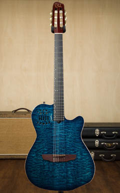 Godin Multiac ACS Slim SA 35th Anniversary Limited Shinkai Blue 全体正面 サムネイル