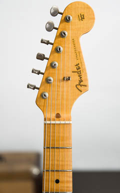 Fender Custom Shop 1956 Stratocaster White Blonde John Cruz early JCQA ヘッド正面 サムネイル