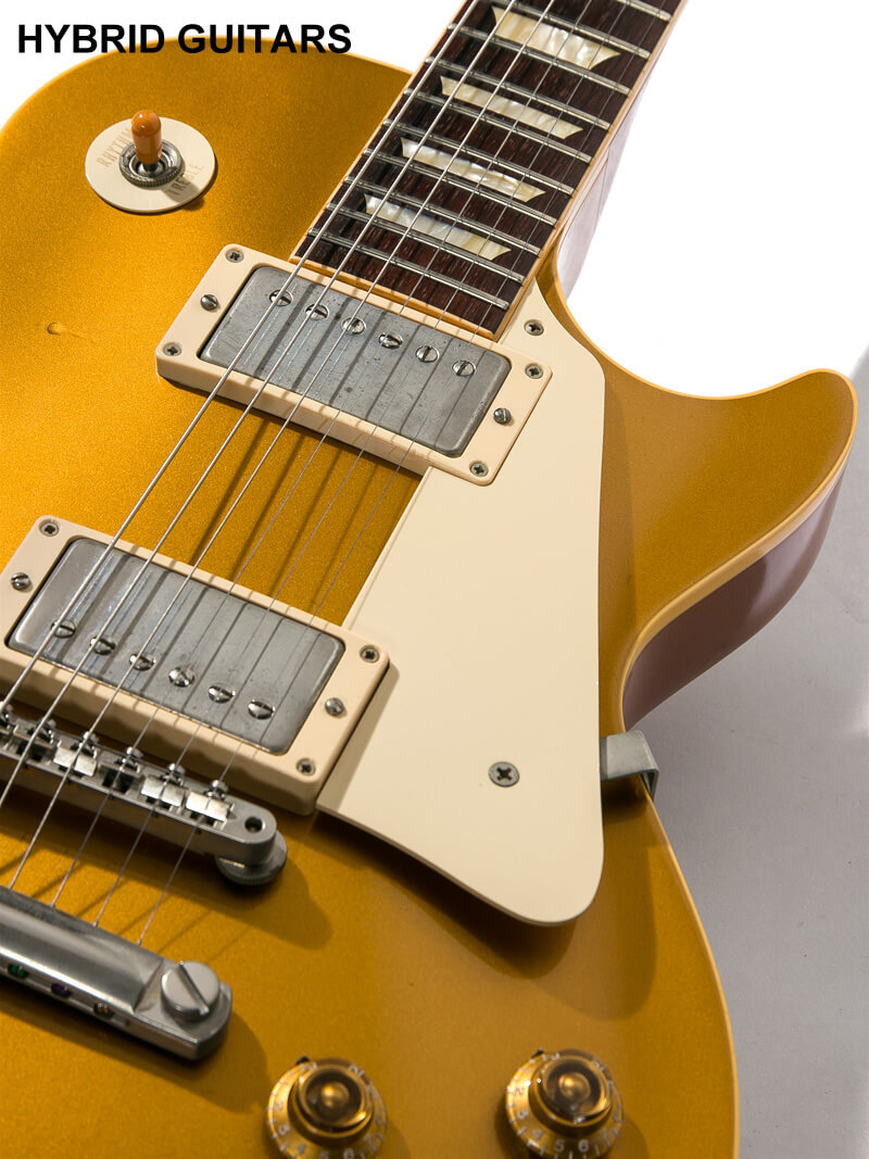 Gibson Custom Shop Historic Collection 1957 Les Paul Standard Reissue Gold Top Brazilian Fingerboard(BZF) 9
