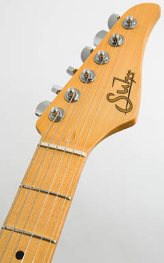 Suhr Classic Pro Sonic Blue 2017 ヘッド正面 サムネイル