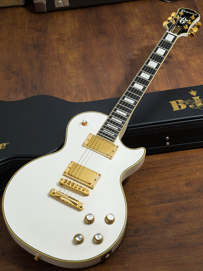 Epiphone Limited Edition Bjorn Gelotte Jotun Les Paul Custom Outfit Bone White 1