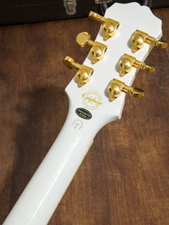 Epiphone Limited Edition Bjorn Gelotte Jotun Les Paul Custom Outfit Bone White ヘッド裏面 サムネイル