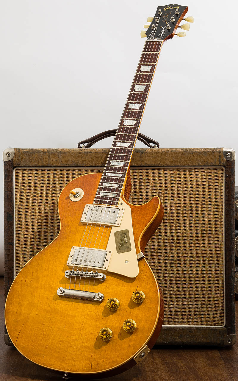 Gibson Custom Shop True Historic Hand Selected 1958 Les Paul Reissue Hard Rock Maple Top Golden Poppy Burst 2016 1