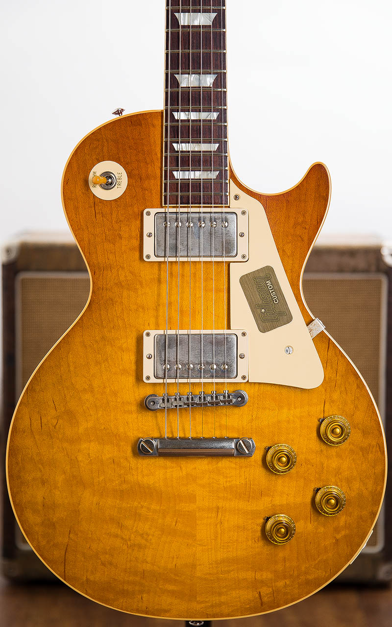 Gibson Custom Shop True Historic Hand Selected 1958 Les Paul Reissue Hard Rock Maple Top Golden Poppy Burst 2016 11