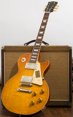 Gibson Custom Shop True Historic Hand Selected 1958 Les Paul Reissue Hard Rock Maple Top Golden Poppy Burst 2016 全体正面 サムネイル
