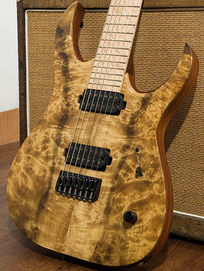 Mayones Duvell Elite 7 Burl Quilt Natural 2017