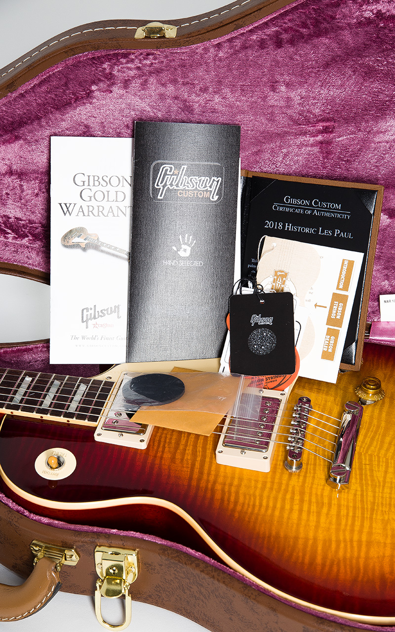Gibson Custom Shop Historic Collection 1958 Les Paul Standard Figured Vintage Cherry Sunburst Gloss 2018 11