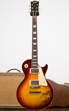 Gibson Custom Shop Historic Collection 1958 Les Paul Standard Figured Vintage Cherry Sunburst Gloss 2018 全体正面 サムネイル