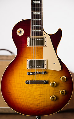 Gibson Custom Shop Historic Collection 1958 Les Paul Standard Figured Vintage Cherry Sunburst Gloss 2018 ボディー正面 サムネイル