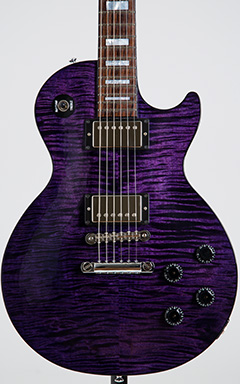 Gibson Custom Shop Class 5 Hand Selected Figured Maple Top Trans Purple 2017 ボディー正面 サムネイル
