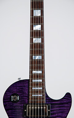 Gibson Custom Shop Class 5 Hand Selected Figured Maple Top Trans Purple 2017 ヘッド正面 サムネイル