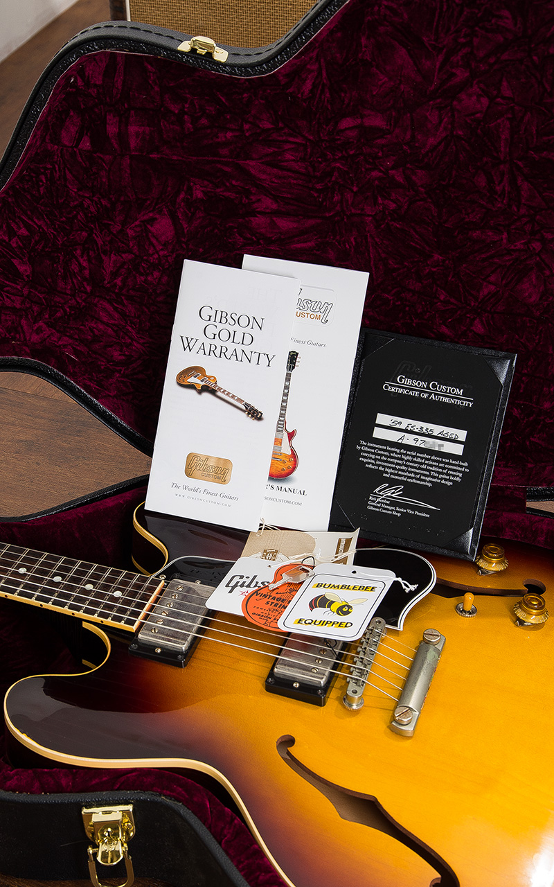 Gibson Custom Shop 1959 ES-335 Dot Lightly Aged Antique Sunburst 2017 23