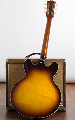 Gibson Custom Shop 1959 ES-335 Dot Lightly Aged Antique Sunburst 2017 全体裏面 サムネイル