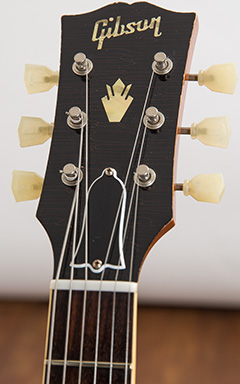 Gibson Custom Shop 1959 ES-335 Dot Lightly Aged Antique Sunburst 2017 ヘッド正面 サムネイル