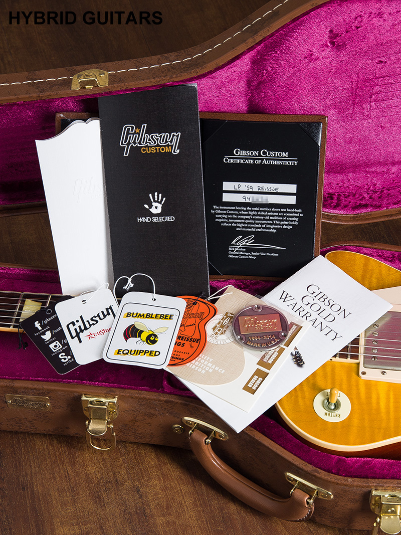 Gibson Custom Shop Historic Collection 1959 Les Paul Standard Reissue VOS Shella Burst 2014 12