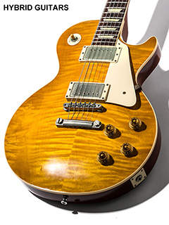 Gibson Custom Shop Historic Collection 1959 Les Paul Standard Reissue VOS Shella Burst 2014 ボディー正面 サムネイル