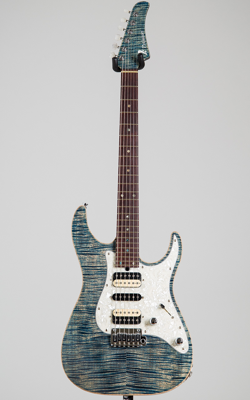 T's Guitars DSTC-Pro 24 MH-LTD Trans Blue Denim 1