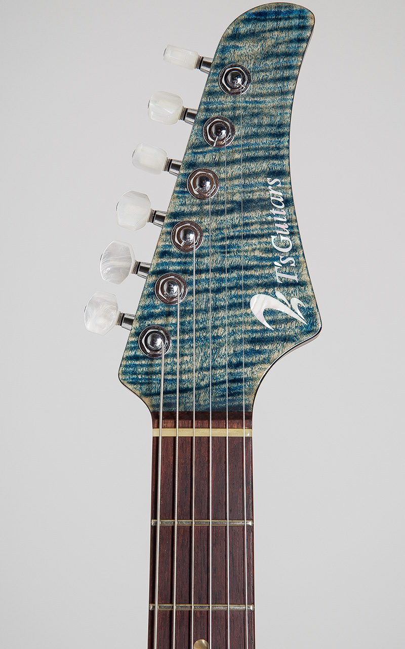 T's Guitars DSTC-Pro 24 MH-LTD Trans Blue Denim 5
