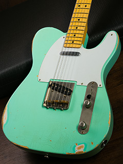 LSL INSTRUMENTS T-Bone Sugar Pine Sea Foam Green Heavy Aged ボディー正面 サムネイル