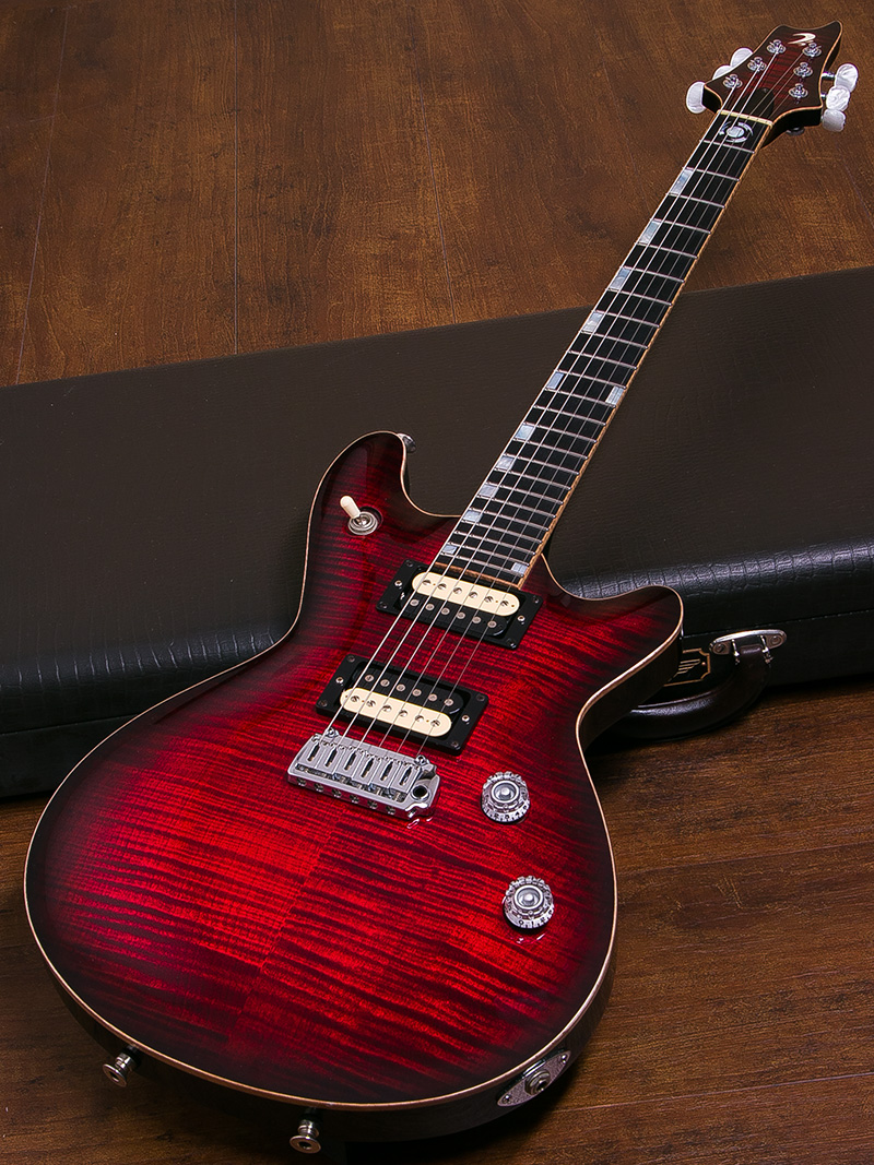 T's Guitars Arc-Special Prometheus Selected Flame Maple Crimson Burst 1