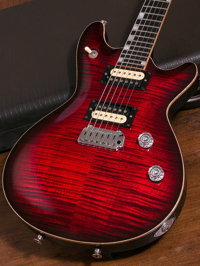 T's Guitars Arc-Special Prometheus Selected Flame Maple Crimson Burst 3