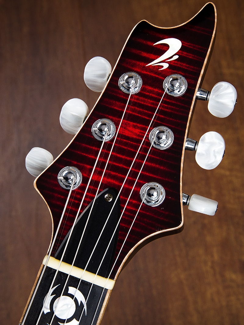 T's Guitars Arc-Special Prometheus Selected Flame Maple Crimson Burst 5
