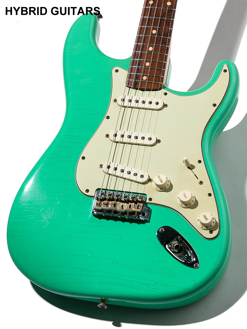 Fender Custom Shop MBS Custom 1961 Stratocaster Brazilian Rosewood(BZF)  Seafoam Green Master Built by John English 3