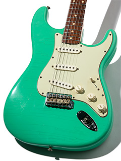 Fender Custom Shop MBS Custom 1961 Stratocaster Brazilian Rosewood(BZF)  Seafoam Green Master Built by John English ボディー正面 サムネイル