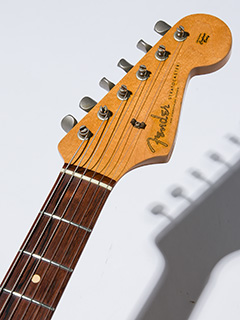 Fender Custom Shop MBS Custom 1961 Stratocaster Brazilian Rosewood(BZF)  Seafoam Green Master Built by John English ヘッド正面 サムネイル