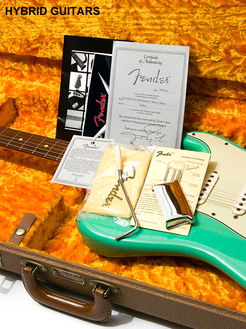 Fender Custom Shop MBS Custom 1961 Stratocaster Brazilian Rosewood(BZF)  Seafoam Green Master Built by John English 9