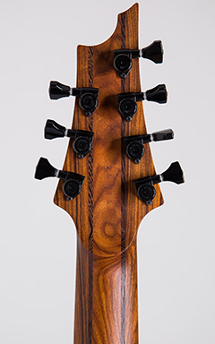 SKERVESEN GUITARS Lizard 7 Burl Natural 2016 ヘッド裏面 サムネイル