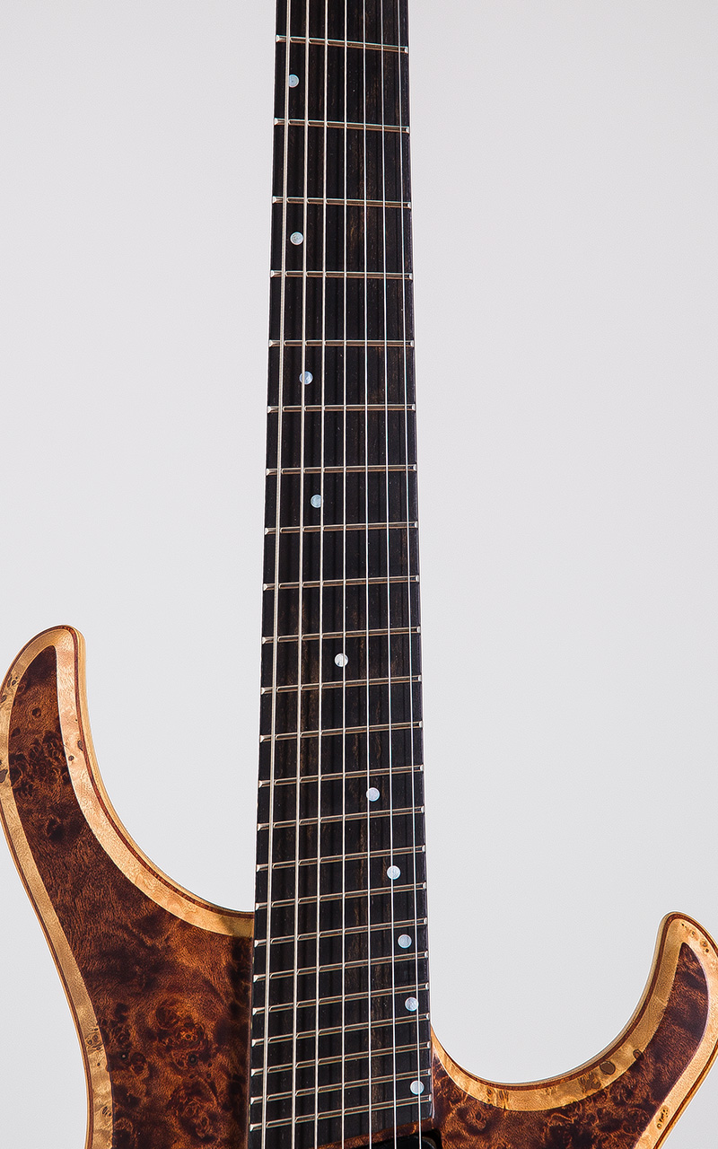 SKERVESEN GUITARS Lizard 7 Burl Natural 2016 7