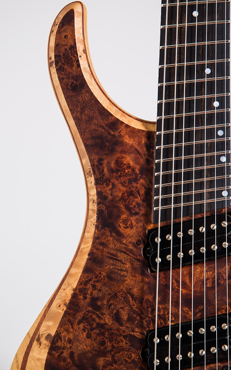 SKERVESEN GUITARS Lizard 7 Burl Natural 2016 9