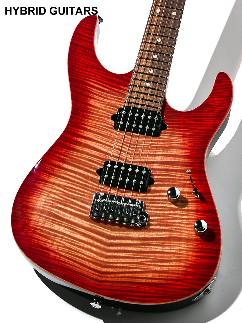 Suhr Japan Limited Modern Pro Faded Trans Wine Red Burst 2017 3