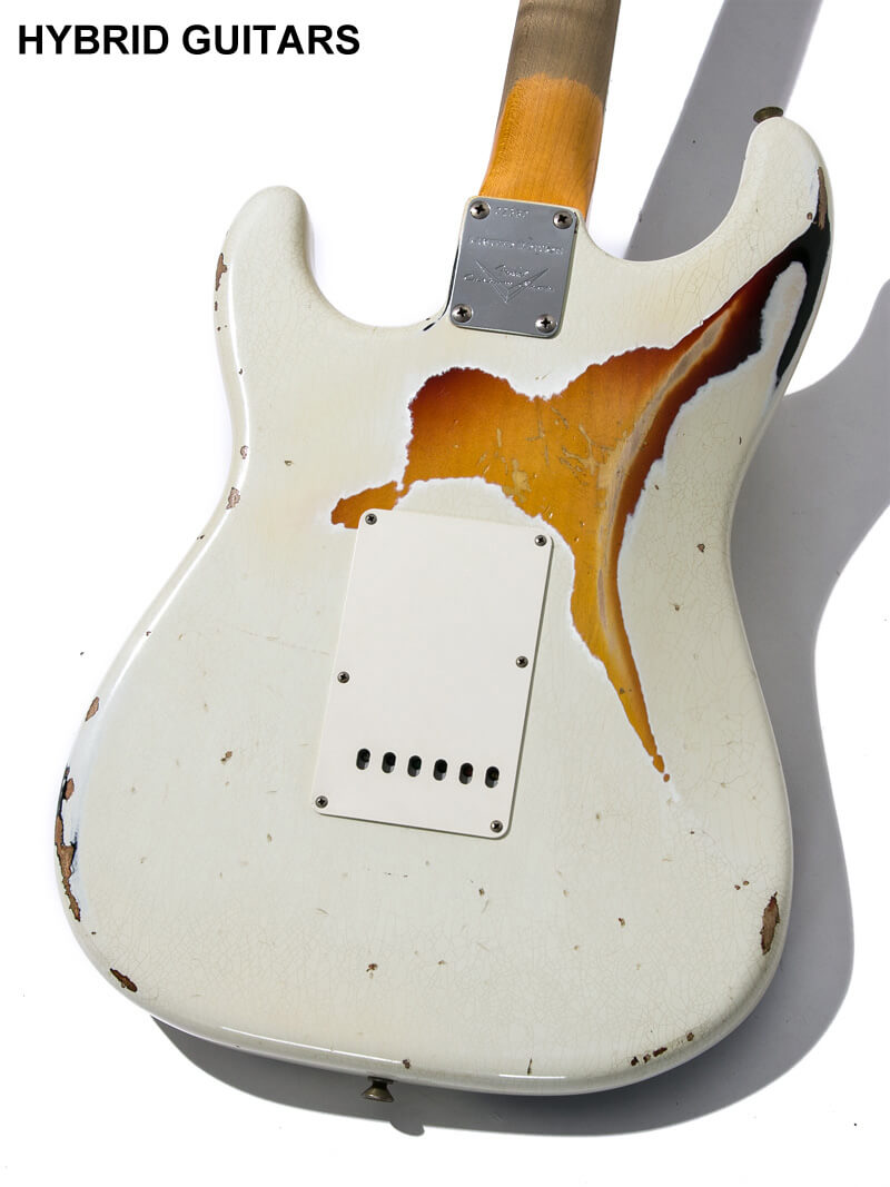 Fender Custom Shop NAMM Limited Edition 1967 Stratocaster Heavy Relic Aged Olympic White Over 3TSB Multi Layer 2017 4
