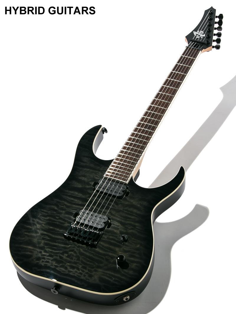 Strictly 7 Guitars Cobra JS6 QM Black 2018 1