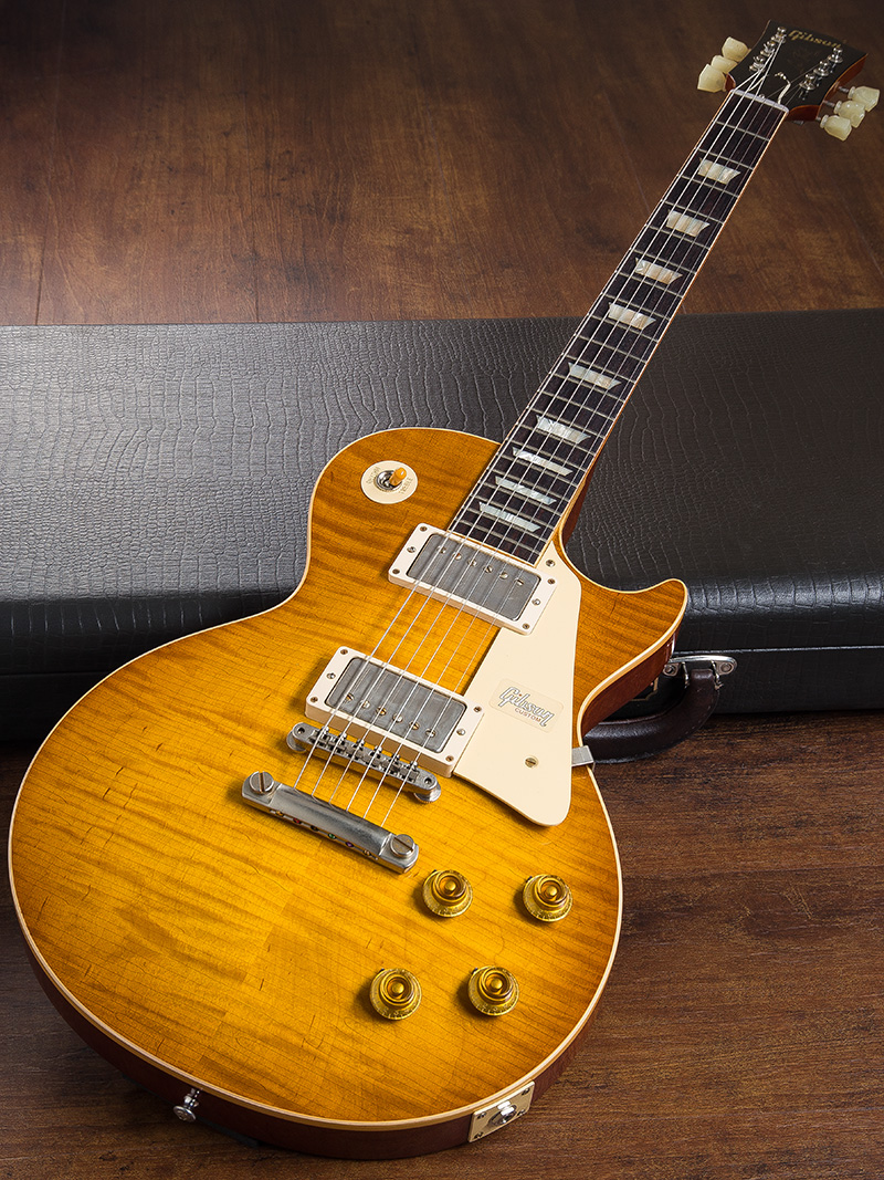 Gibson Custom Shop Historic Collection 1959 Les Paul Standard Reissue Lightly Aged Golden Poppy Burst 2018 1