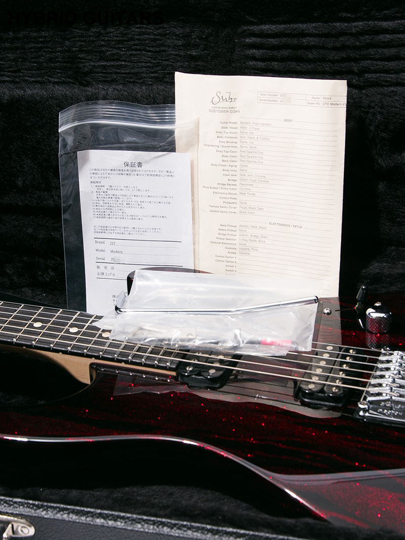 Suhr 2017 Limited Modern Red Sparkle Drip 9